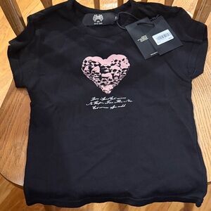 Darc Sport - Memento Amore Baby Tee Shirt with Pink Heart Design